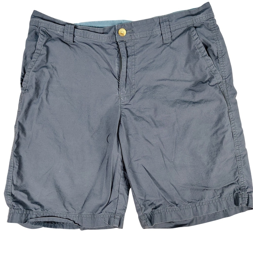 Columbia Mens SZ 32w 10L Chino Shorts Navy Blue Cotton Gorpcore Utility Outdoor